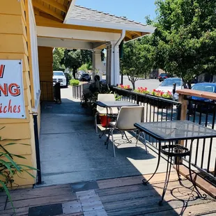 Outside patio area