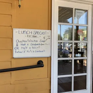 Lunch specials