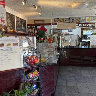 the interior of a restaurant