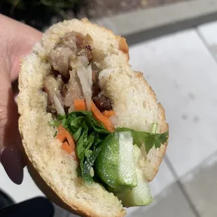 Grilled pork banh mi