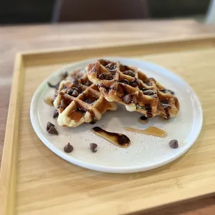 Chocolate Croffle (croissant + waffle)