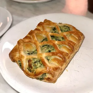 Spinach feta pastry