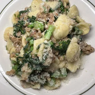 Orecchiette, Salsiccia, Broccoli Rabe