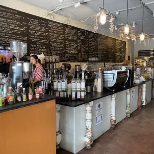 The menu and bar area!