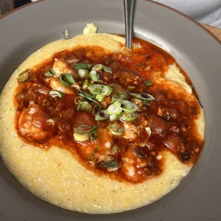 Gambas shrimp and grits