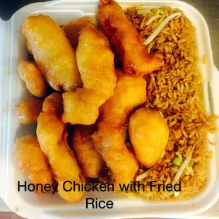 chicken with fried rice