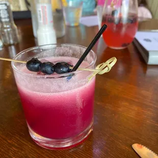 Blueberry whiskey Sour