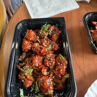 Honey garlic chicken