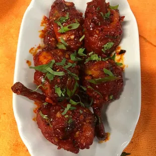 Chili chicken Lollipop.