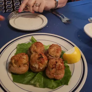 Crab stuffed mushroom special, pretty good