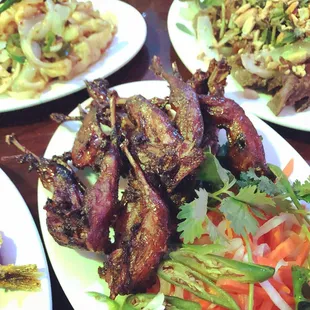 chicken wings and fried chicken, food