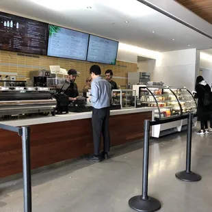 front counter; you'll never see it this empty