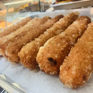 Dedos de Queso are some of our best sellers. These cheese fingers are wrapped up in our homemade dough and fried to perfection.