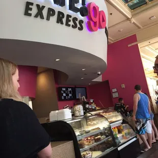 customers at the counter