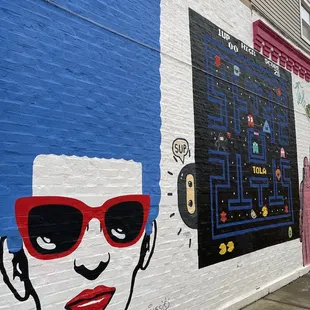 PAC man mural