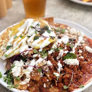 Chilaquiles w/ Chorizo