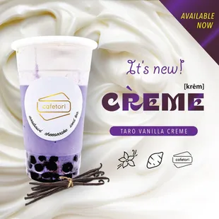 New &amp; Now available at cafetori