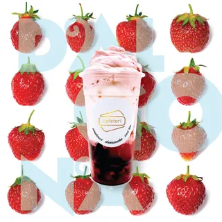 Matcha Strawberry Dalgona