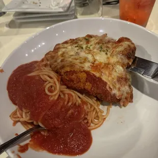 Chicken parm. Great but their sauce is very sweet!