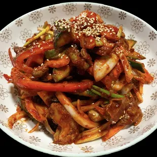 spicy sea snail salad