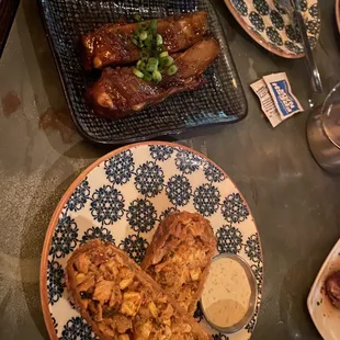 Ribs &amp; Cajun Chicken Egg Rolls