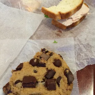 Sandwich and cookie - a still life