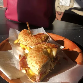 Bacon, Egg and Cheddar Bagel