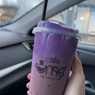 Ube Coffee w/ soy milk