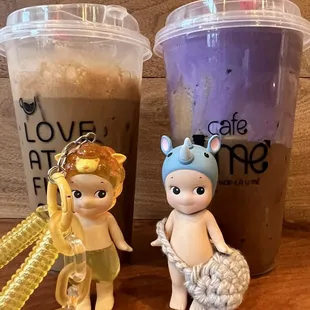 bac xiu (not filled up all the way D:) ube coffee