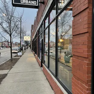 the outside of the building