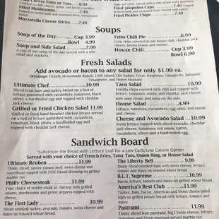 Lunch/Dinner Menu. Page 1