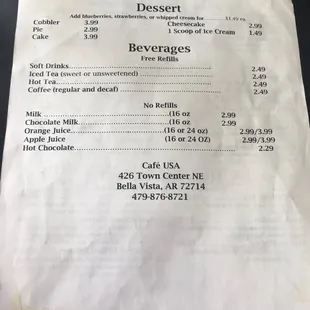 Menu page 6 of 6