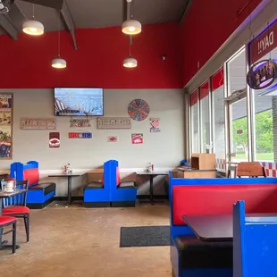 the interior of the restaurant
