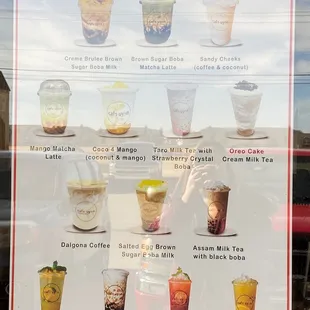 Boba tea drinks, pho, Vietnamese