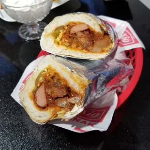 Bandari - popular street food sub w/spicy sausage