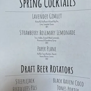 Wish I saw these seasonal cocktails beforehand