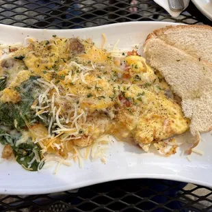 Veggie omelet with no peppers