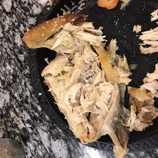 Uncooked chicken