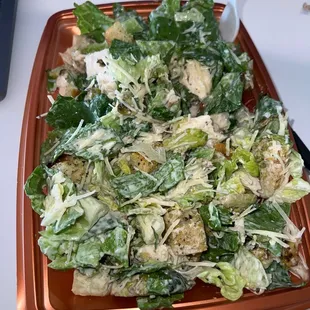 Caesar salad with chicken