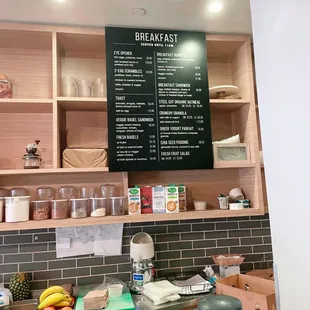 Inside / Breakfast menu