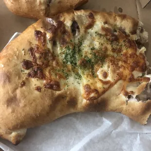 Everything Steak calzone.