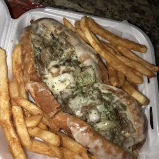 Cheesesteak (ask for provolone on the bottom, .50 extra, extremely crucial)