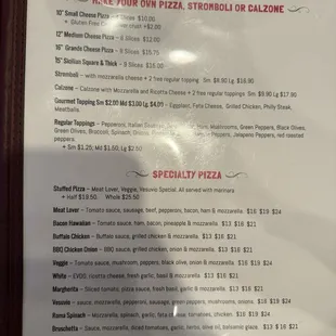 Menu.