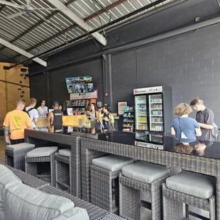 Covered outdoor seating
