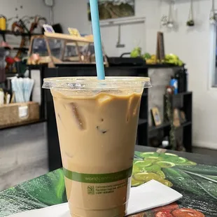 Iced Latte with Oat Milk