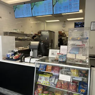 Counter and overhead menus