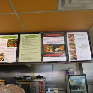 menu items