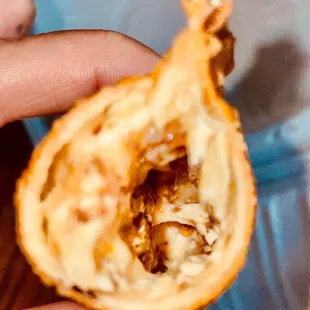 a half eaten pastry