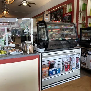 a view of the counter area