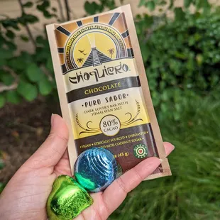 Trying a new dark chocolate bar and a couple of my favorites